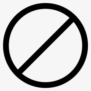 Prohibition Road Sign Vector - No Sign Black #1137356
