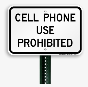 Cell Phone Prohibited Sign - U Turn Prohibited Sign #1137391