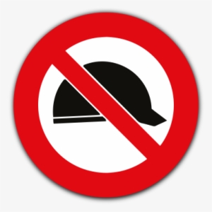 Hard Hats Prohibited Safety Sign Pv38 - Emblem #1137418