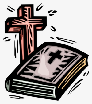 Vector Illustration Of Christian Holy Bible Good Book - Please God Bumper Sticker #1137594