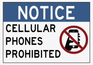 Cell Phones Prohibited Decal - Do Not Touch The Wall #1137738