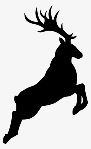 Deer Silhouette Png - Christmas Reindeer Shot Glass #1138021