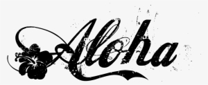 Aloha Black Text Picture - Aloha Png #1139771
