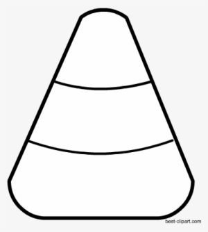Black And White Halloween Clip Art - Candy Corn #1140365