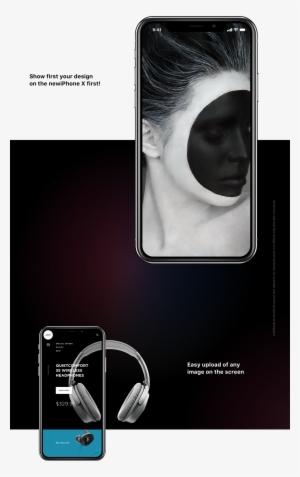 Vector Iphone X Free Sketch Mockup - Poster #1140435