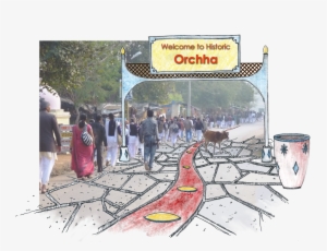 Proposed Pedestrian Entrance Of Historic Town - Pedestrian #1140922