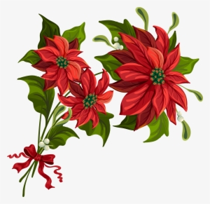 Clip Arts Related To - Poinsettia Clipart Transparent #1140940