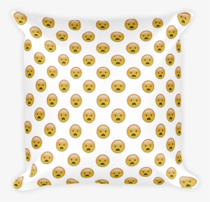 Frowning Face With Open Mouth-just Emoji - Fried Shrimp Emoji Pillow #1142035