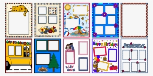 Scrapbook Photo Frame Pages Clipart Collection Samples - Photograph #1142186