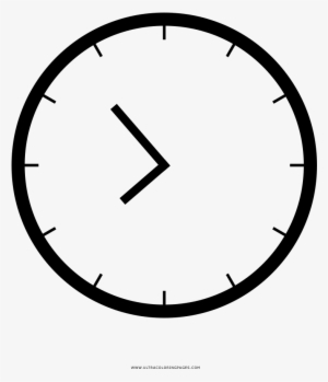 Dibujo De Reloj Para Colorear - Analog Clock 9 O Clock #1142189