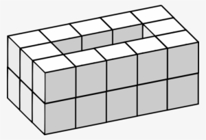 Rubik's Cube Three-dimensional Space Symmetry - Treris 3 Blocks #1142338