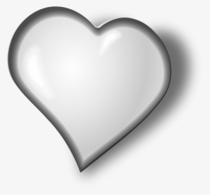 File - White Heart - Svg - Wikimedia Commons Svg Library - Love Heart White Png #1143440