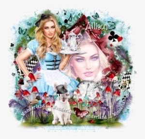 For My Tag I Used A Beautiful Tube By Verymany Called - Alice Wonderland Psp Tag #1143623