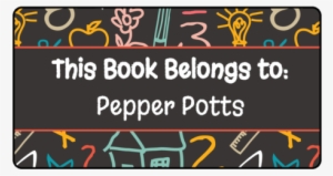 375" X - Book Name Tag Design #1144131