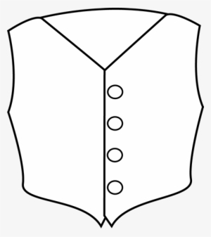 Black And White Vest - Clipart Black And White Vest #1144189