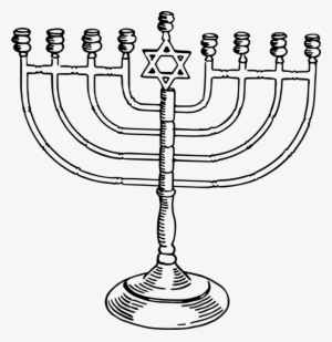 Menorah Judaism Hanukkah Computer Icons Jewish Holiday - Drawing Of A Menorah #1144232