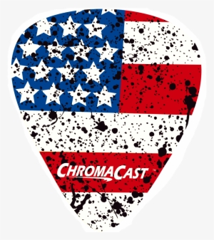 Chromacast Usa Flag Guitar Picks, Heavy Gauge , 10-pack #1145418