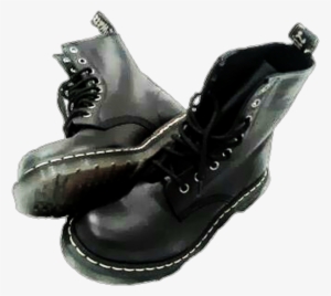 Aesthetic Png Polyvore Boots Shoes Black - Black Aesthetic Shoes Png #1145546