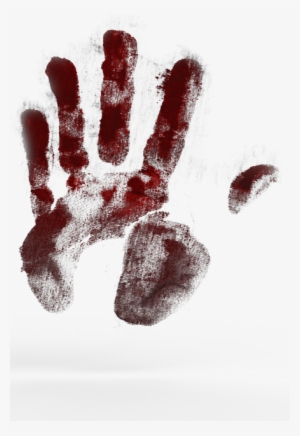 Hand, Handprint, Color, Finger, Red, Art, Reprint - Huella De Sangre Png #1146485