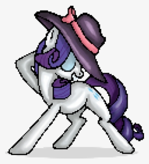 Creepygamertip, Pixel Art, Rarity, Safe, Simple Background, - Simple Pixel Art Mlp #1146905