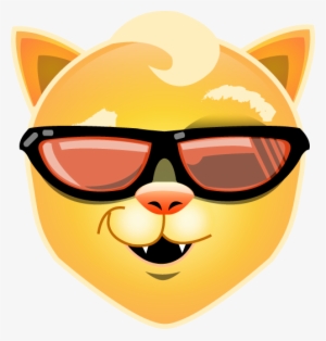 Cool Cat Png - Cool Emoji #1147118