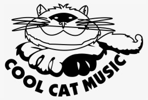 Cool Cat Music Logo Png Transparent - Vector Cool Cat #1147165