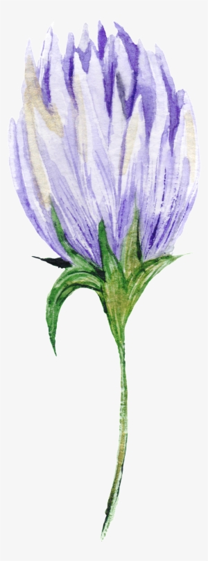 Candid Flower Branch Transparent Decorative - Purple #1147563