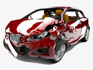 Car Accident Png Hd - Red Car #1147954