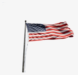 American Flag On Pole Png Picture Black And White Download - Flag Of The United States #1148088