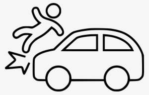 Car Accident - - Outline Of Car Trunk #1148222