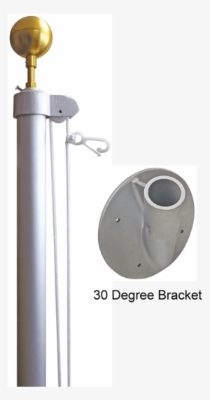10' Homesteader Outrigger Flagpole W/ 30 Degree Bracket #1148388 10' Homesteader Outrigger Flagpole W/ 30 Degree Bracket #1148388