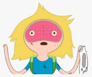 Finn With Brain Outline Special Model - Adventure Time Finn Brain #1149508