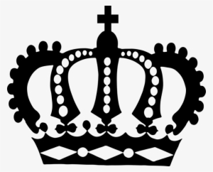 Cross, Crown, Decorative, King, Monarch, Ornate, Royal - Crown Silhouette Png #1149763