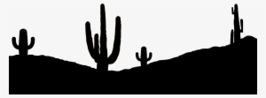 Cactus Silhouette Png - Desert Silhouette Png #1150859