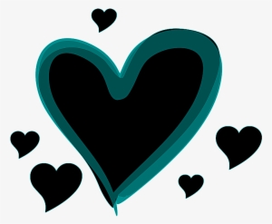 Black Heart Picture - Cute Black Heart Png #1150863