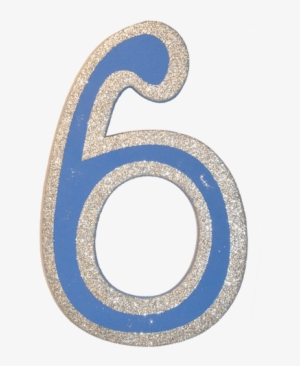 Blue Numbers With Silver Sparkle - Number #1150925