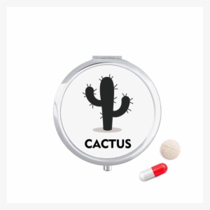 Cactus Green Plant Succulents Silhouette Travel Pocket - Fit & Fresh Pocket Pill Case Euro-280 #1151567