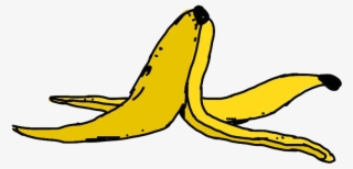 Banana Clipart Waste - Drawings Of Banana Peels #1152184