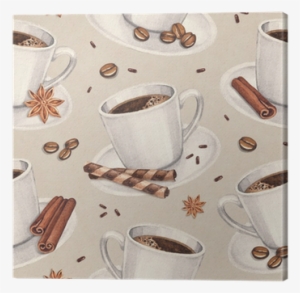 Watercolor Illustrations Of Coffee Cup - Coffee Cup Patterns #1152528