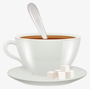 Coffee Cup Png Vector Clipart, Is Available For Free - Spoon In A Cup Png #1153051