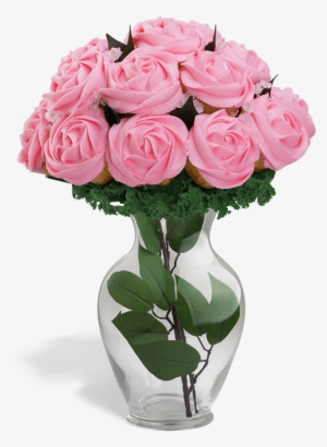 Pretty In Pink - Cupcake Bouquet In A Vase #1153432