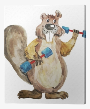 Illustration Of A Watercolor By Hand On A White Background - Castor Ilustração #1153654 Illustration Of A Watercolor By Hand On A White Background - Castor Ilustração #1153654