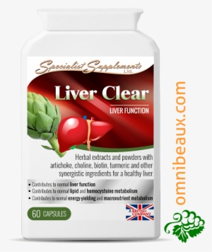 Liver Clear Liver Support Liver Supplement With Choline - Specialist Supplements Antarctic Krill Oil 60 Capsules #1153720