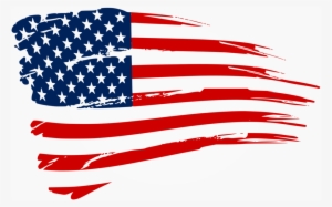 Distressed American Flag Decal Clipart United States - American Flag Logo Png #1154513