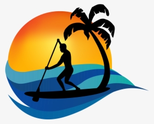 Johnny Longboats Grill Is An Ocean-side Staple Restaurant - Paddle Board Logo #1154629