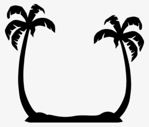 Tropical Silhouette At Getdrawings - Palm Trees Svg Free #1154918