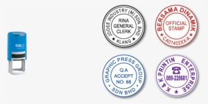 View Full-size Image - Round Rubber Stamp Size #1155133