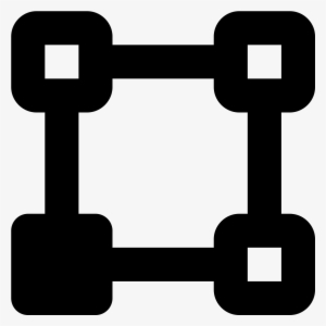 It's Four Small Squares, Each Sitting On The Corner - Icon #1155409