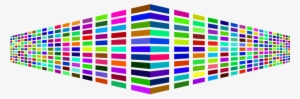 Prismatic Rainbow Perspective Squares - Vector Graphics #1156109