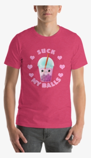 Kawaii Funny Humor Boba Tea Bubble Tea Short Sleeve - T-shirt #1156819
